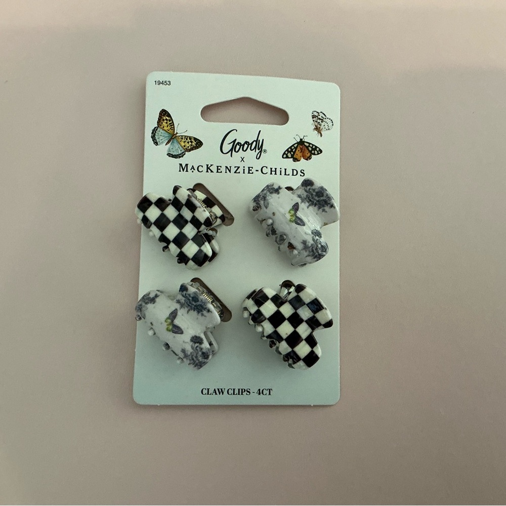 MacKenzie-Childs x Goody Checkered and Floral Claw Clips